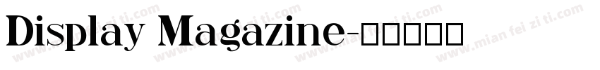 Display Magazine字体转换